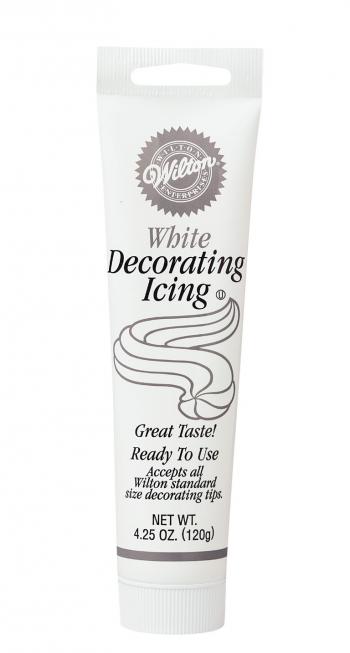 Biały lukier w tubie do dekoracji (120 g) - 704-400- Wilton