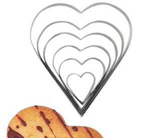 Wykrawacze do ciasteczek w kształcie serca (6 sztuk) - Tescoma