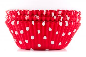 Papilotki do muffinów czerwone w kropki (75 szt. w opakowaniu) - 05-0-0046 - Wilton