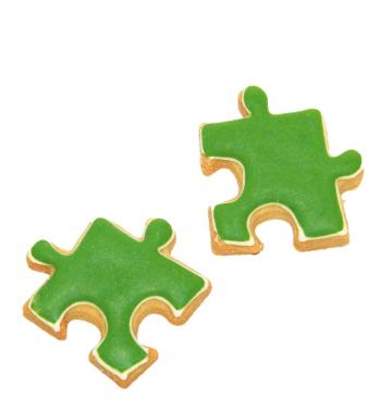 Foremka do wykrawania ciastek w kształcie kawałka puzzli - Birkmann - OTSW