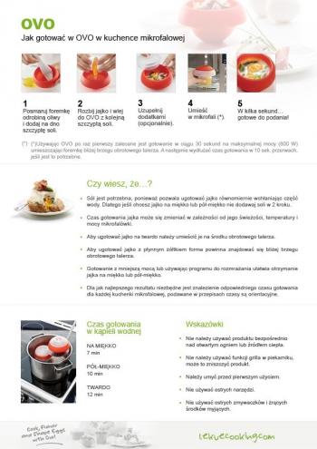 Zestaw do gotowania jajek OVO (2 szt.) - Lekue