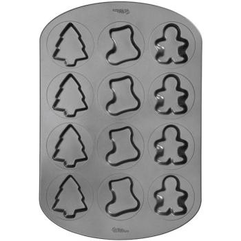 Forma metalowa (bardzo duża) do ciastek w kształcie markiz w świątecznych kształtach - 2105-0366 - Wilton