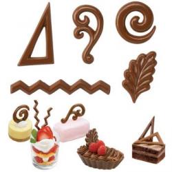 Foremka do czekoladowych ozdób deserowych - 2115-2102 -...