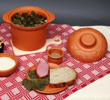 Garnek rzymski do pieczenia warzyw, mis i kiszenia (pojemno: 3 litry) - Vitos Keramia