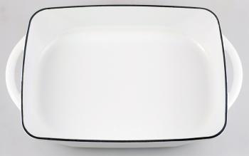 Brytfanna żeliwna emaliowana Modern (36 x 23 cm, pojemność: 3,3 litra) w kolorze białym - Chasseur