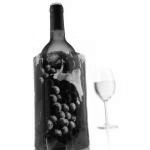 Cooler do wina, niebieskie winogrona - Vacu Vin