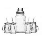Szklany shaker + 4 minisłoiki z uchwytem - Kitchen Craf...