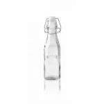 Szklana butelka Colour Clip Top, niebieska (250 ml) - K...