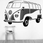 Naklejka na ścianę z motywem VW T1 (XL)- VW Collection ...
