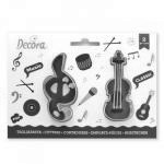 Foremki plastikowe, skrzypce i klucz wiolinowy (2 sztuk...