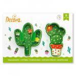 Foremki plastikowe, kaktusy (2 sztuki) - Decora