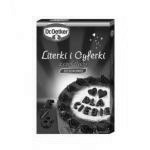 Literki i cyferki z czekolady deserowej - Dr. Oetker
