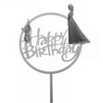 Topper akrylowy Happy Birthday Frozen - CL